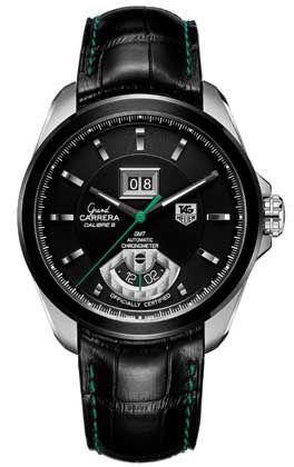TAG Heuer Grand Carrera Calibre 8 RS Grande Date GMT Stainless Steel - PVD / Black / Singapore Grand Prix
